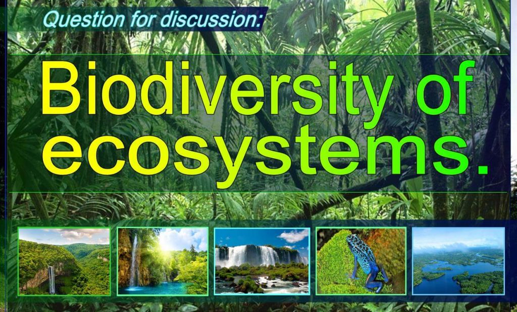 Biodiversity and ecosystem