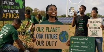 African youth caring for the environment